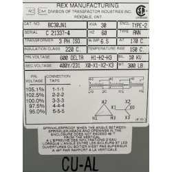 6KVA_600V_208V_230V_REX_BELEC_TRANSFORMATEUR_
