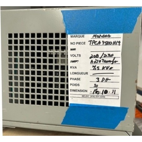 3 KVA 600V-330/191