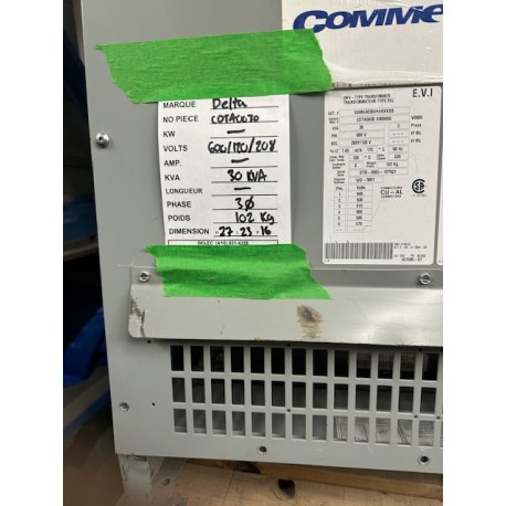 transformateur_DELTA_30KVA_480V_ belec_208V_120V_